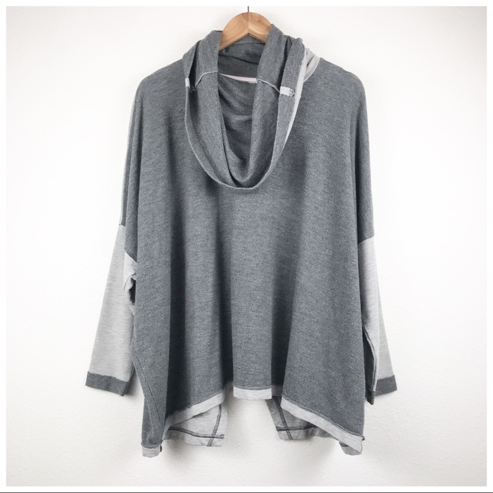 CAbi ATC Gray Cowl Neck Sweater Size Small - Picture 4 of 11